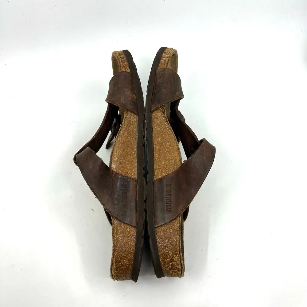 Birkenstock Larisa Brown Leather Sandals Women's 9 US - Image 7