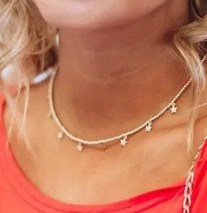 Gold Star Choker Necklace - Image 4