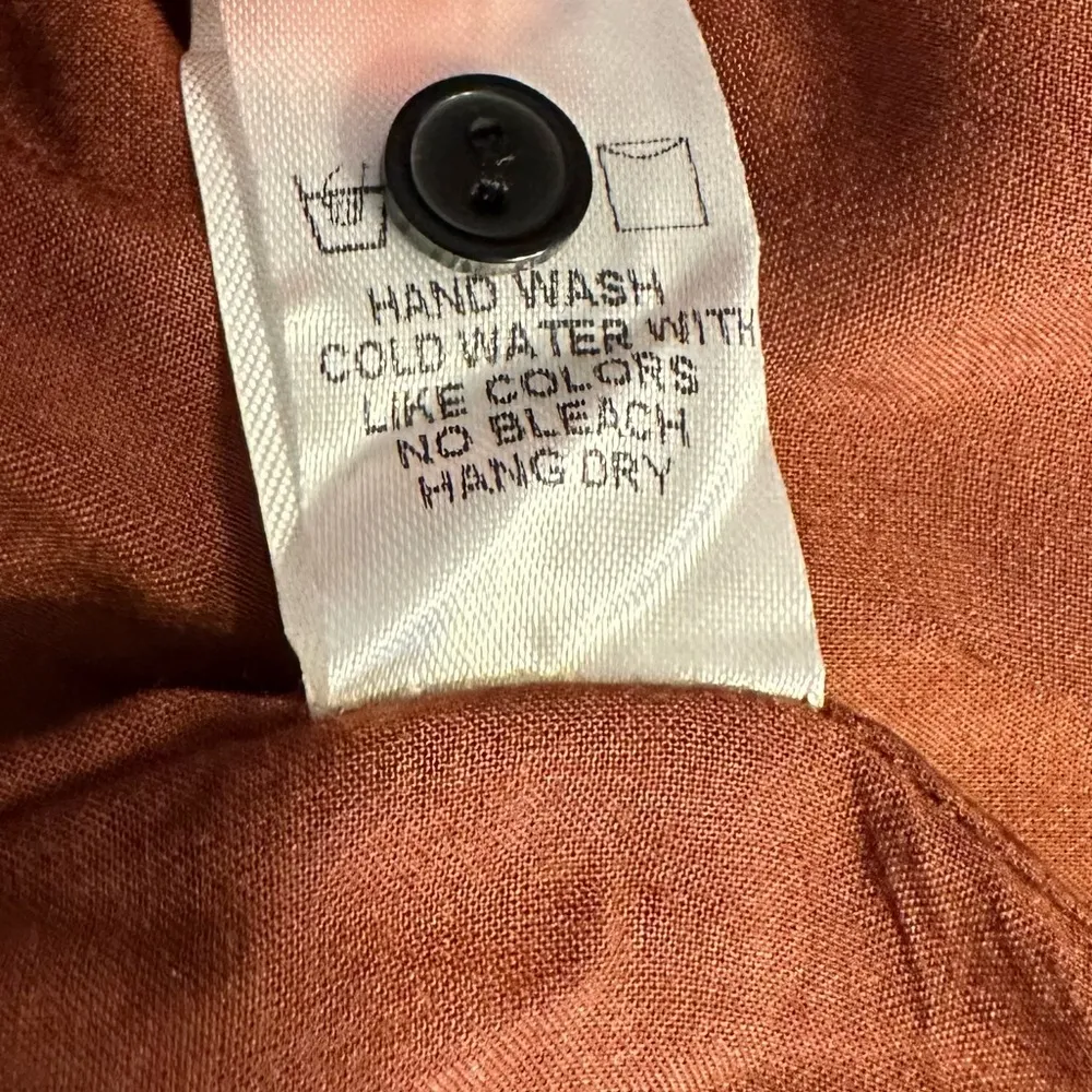 Dress Forum Brown Floral Print Back Slit Mini Dress size Medium NWT - Image 12