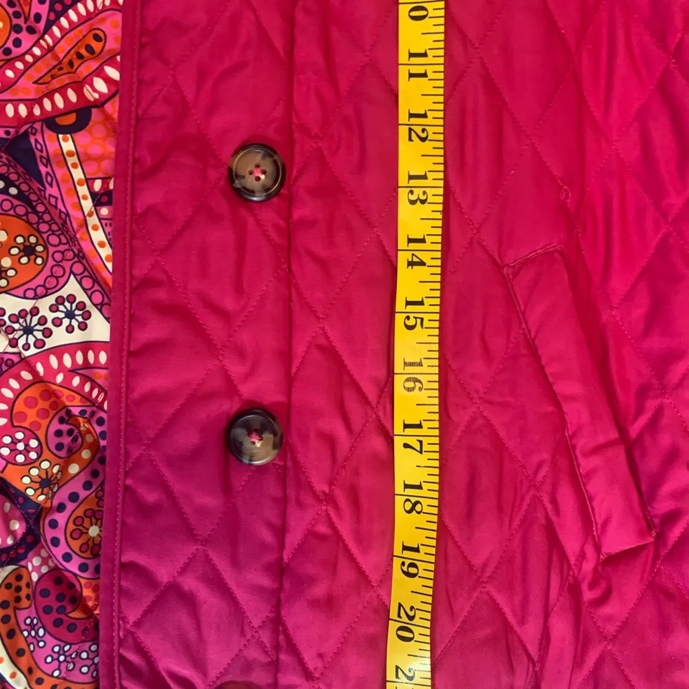 Lily Pulitzer Jacket Hot Pink Paisley Lining Ladies Sz Small - Image 6