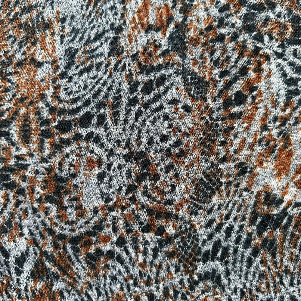 Lily White Abstract Print Top in Brown/Gray - Image 7