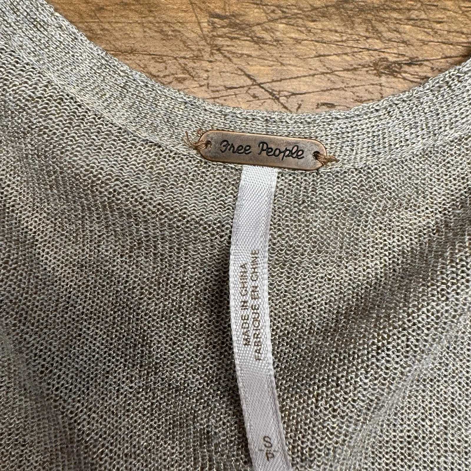 free people long sleeve top With Toe Up Sleeves Flowy Size Small Fall‎ Winter - Image 7