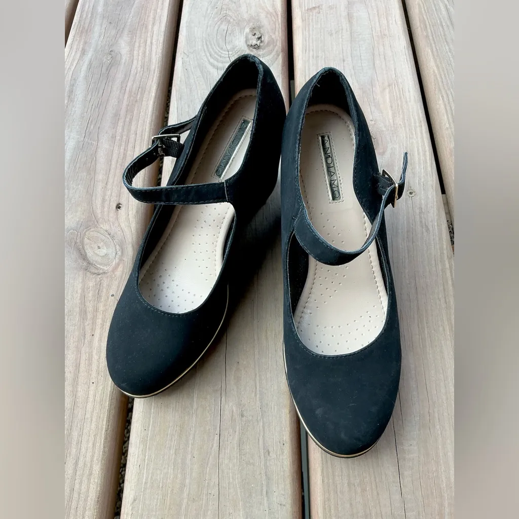 Nice mid wedge shoes🌷🌷 Black Size 10 - Image 11