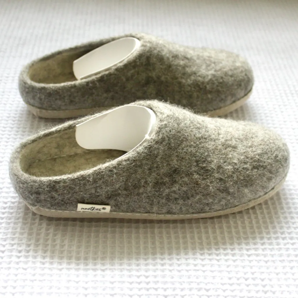 NWT Heather Grey Nootkas Slippers Newport Wool House Shoe 6.5 US / 37 UK Gray - Image 7