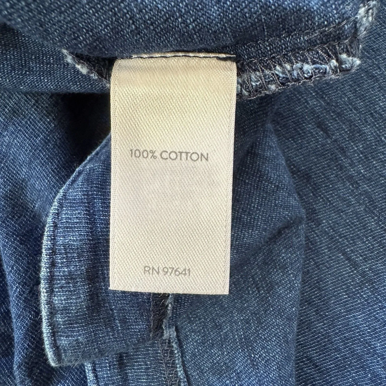 J. Jill Pure Jill Indigo Tank Dress Chambray Blue XL/P Classic Preppy Comfort Size undefined - Image 6