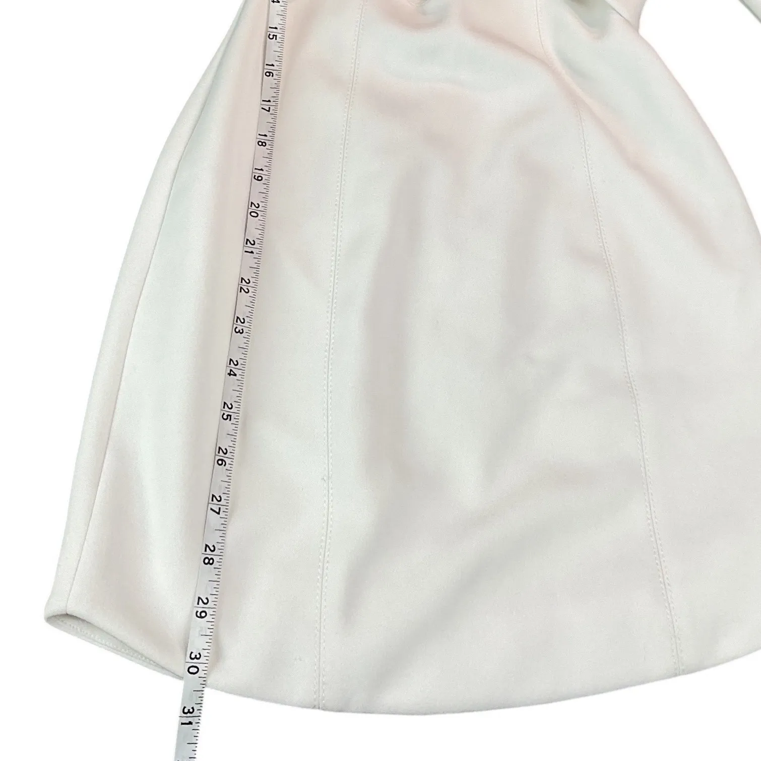 MISHA White Long Sleeve Cutout Square Neck Mini Dress Size US 2 - Image 11