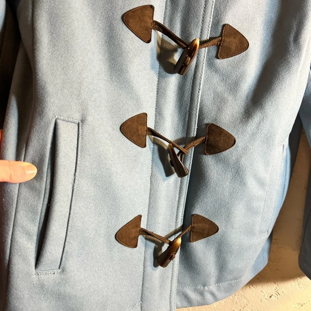 GAP Blue Pea Coat with Distinctive Toggle Closures - Image 5