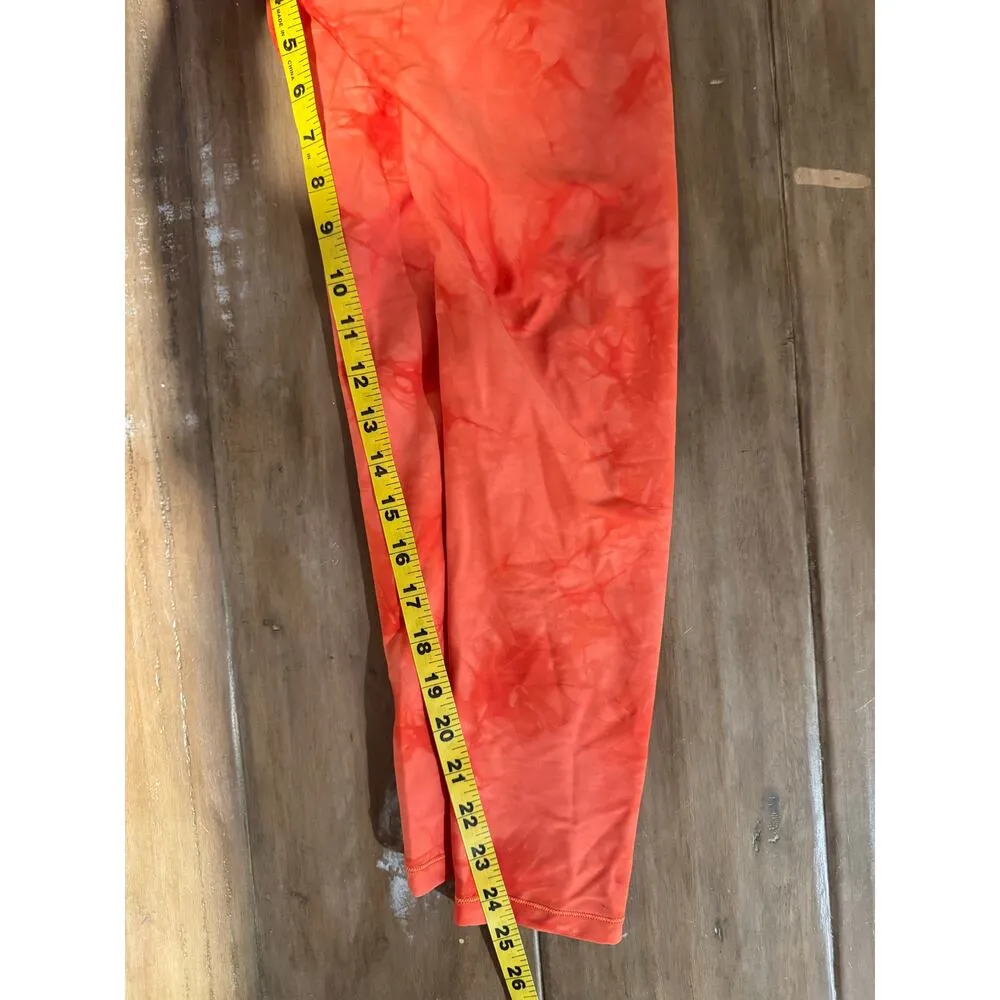 Calia Tie Dye High Rise 7/8 Leggings Small Orange Red Athleisure Yoga Core - Image 5
