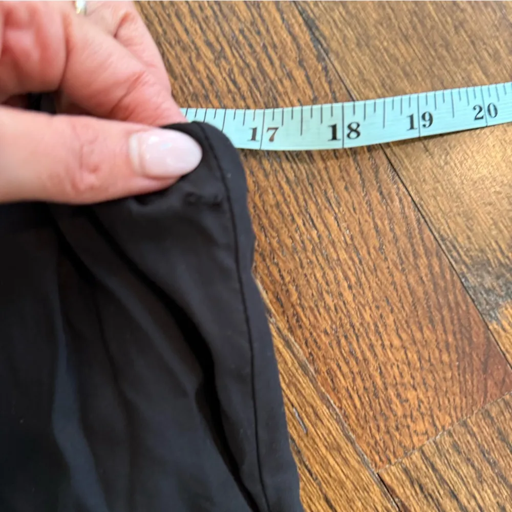 Helmut Lang Asymmetrical Minimalist  Black Silk Top new with tag Medium 1894 - Image 11