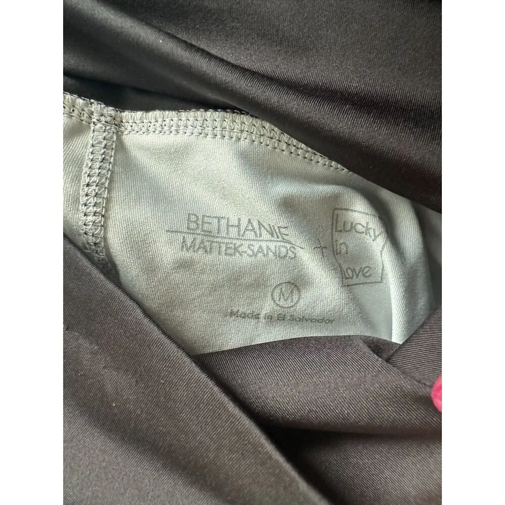 LUCKY IN LOVE X Bethanie Mattek Sands Worn Floral Mesh Top and Skort Set Size M - Image 9