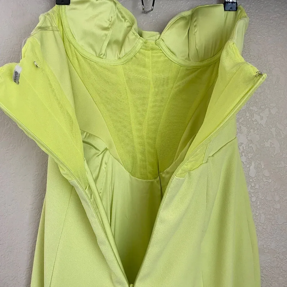 House of CB Lucila Neon‎ Strapless Corset Midi Dress Size XS NWOT - Image 12