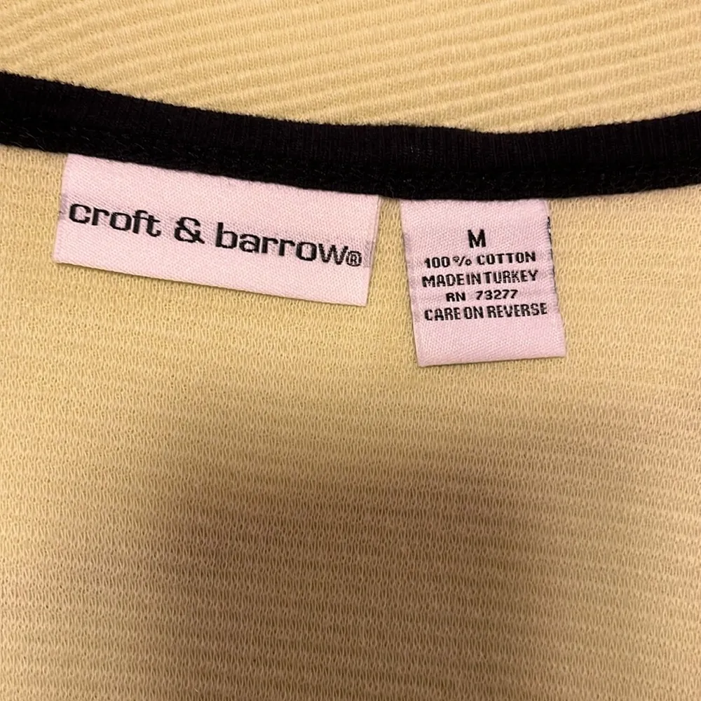Croft and Barrow colorblock cardigan and tank top set size medium - Image 12