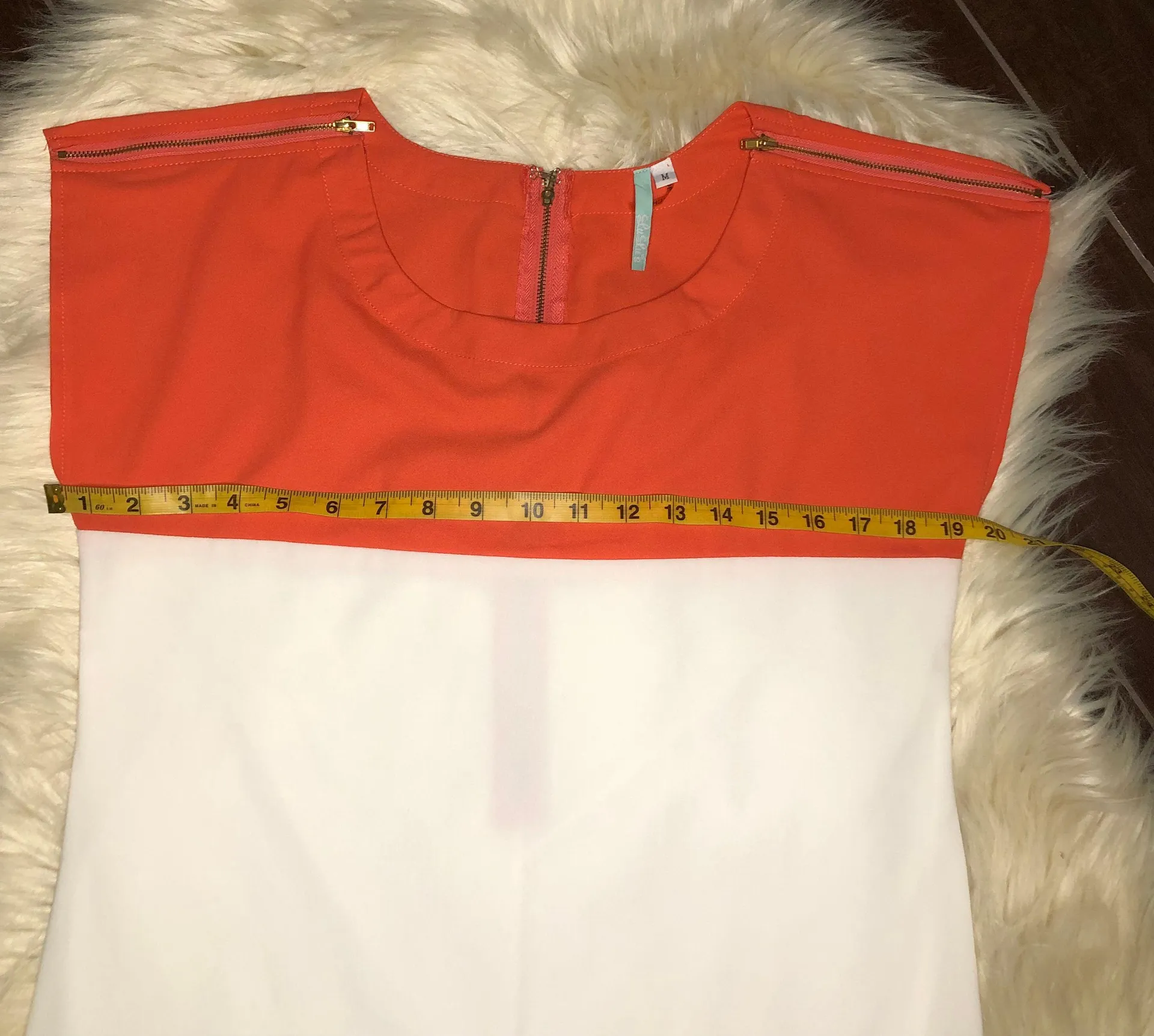 Flying Tri-Colors Coral Block Dress sz med - Image 6