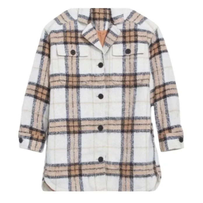 Old Navy Printed Flannel Long Utility Shacket for Women - S - Image 6