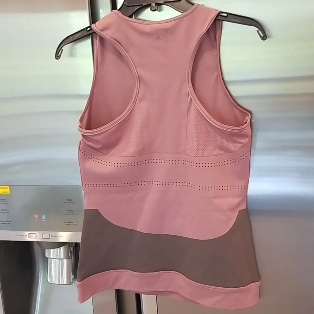 💕ADIDAS BY STELLA MCCARTNEY💕 Lycra FitSense+ Top Pink Size M - Image 16
