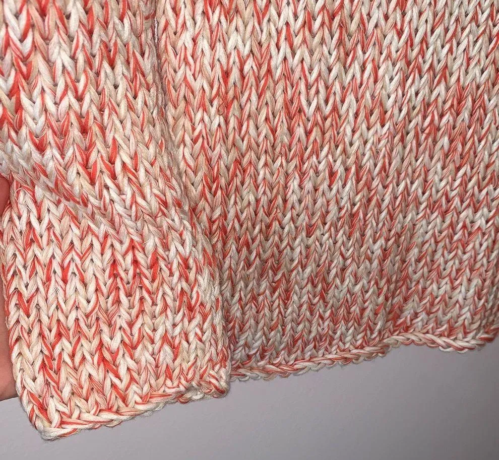 Christopher Fischer Orange & White Marled Sweater - Image 3