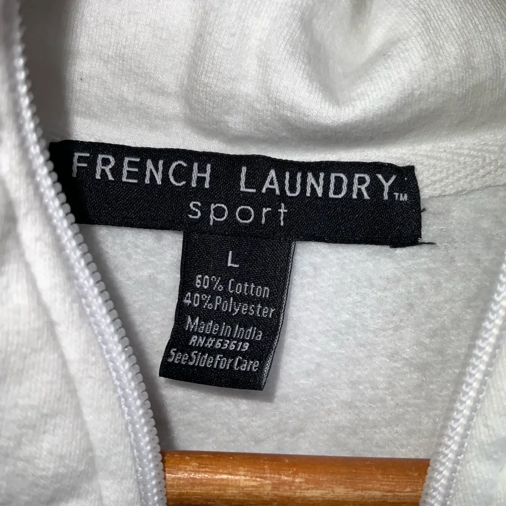 French Laundry Women’s 1/4 Zip Pullover - White - Large - Image 8