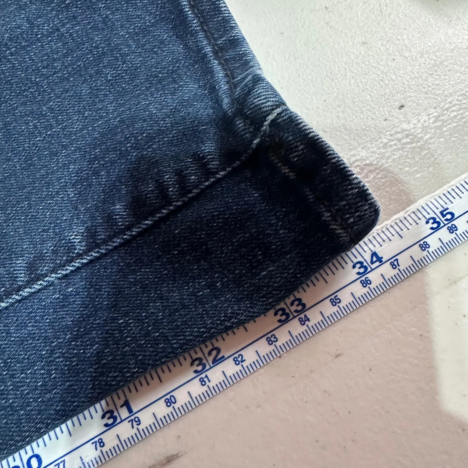 J Brand Maria High Rise Cugarette Slim Jeans Dark Wash Women's Size 26 Tall - Image 11