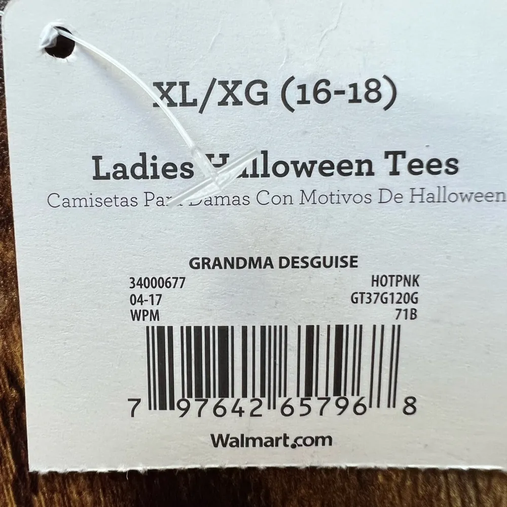 Ladies “This is my Awesome Grandma Halloween Costume” pink t - Image 3