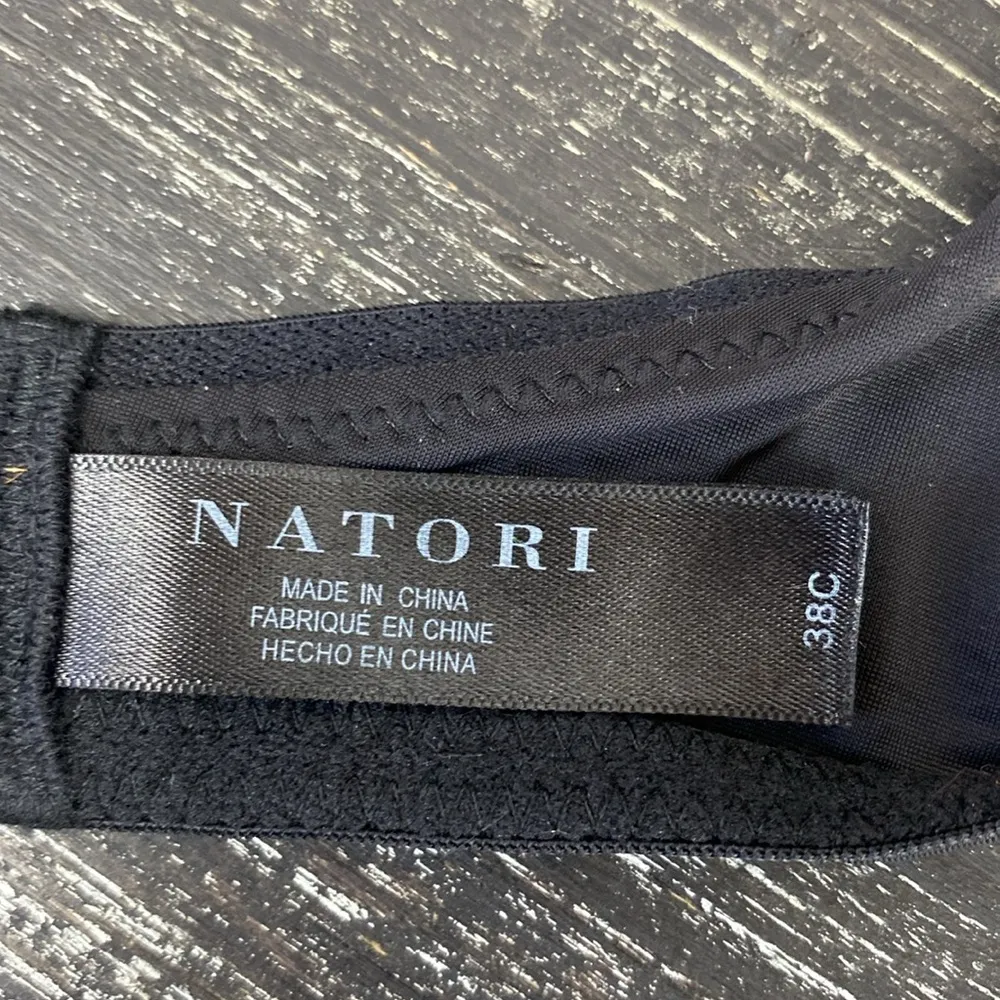 Natori Black Lightly Lined Underwire Bra 38C - Image 4