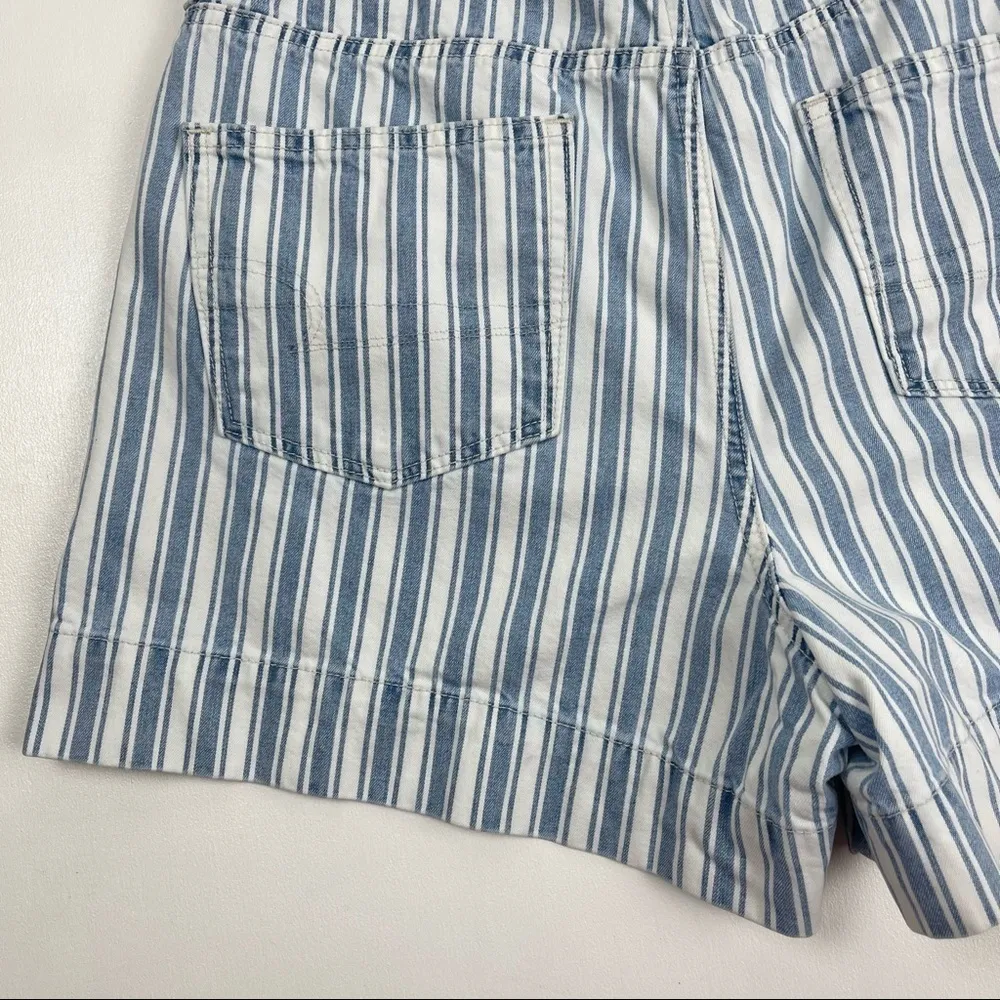 American Eagle Outfitters Stripes High Waist Mom Shorts Women’s Size 12 Nautical - Image 6