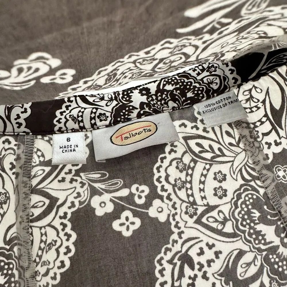 Talbots Women’s 6 Brown Patterned Skirt - Image 2