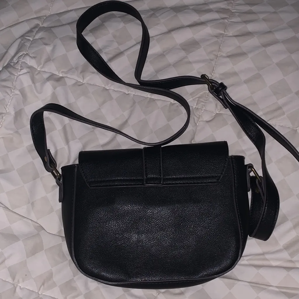 G.H. Bass & Co. Black Mini Purse With Button Closure - Image 2