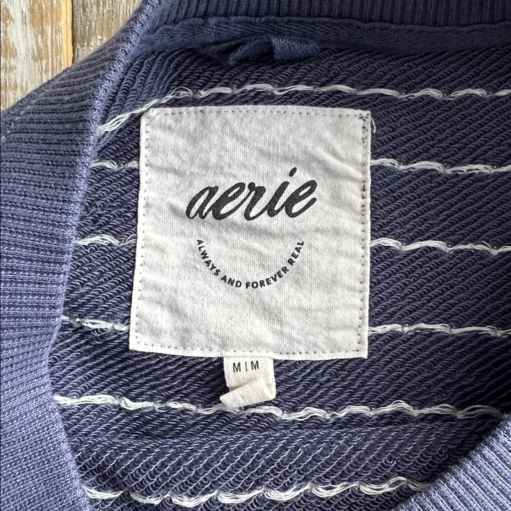 Aerie Sweatshirt Size M Blue - Image 3