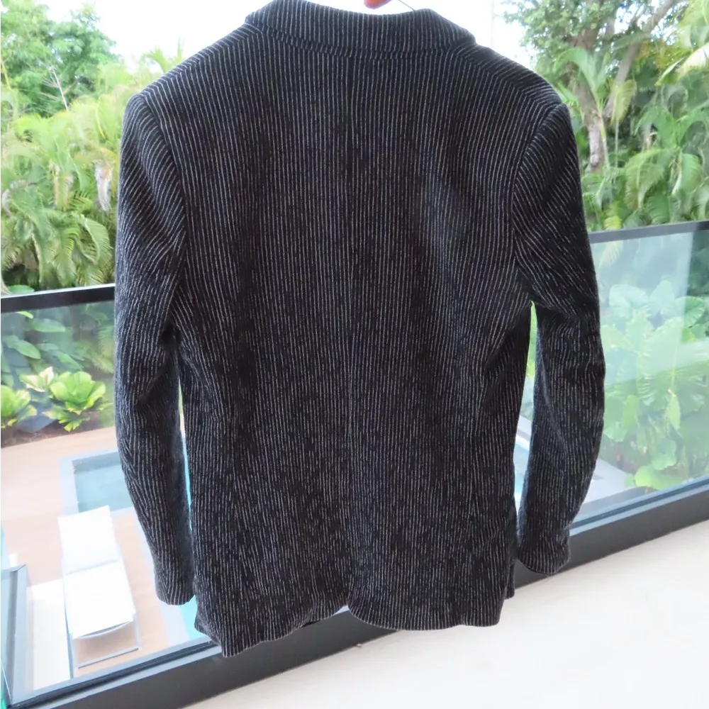 H&M Black Pinstripe Blazer - Image 2