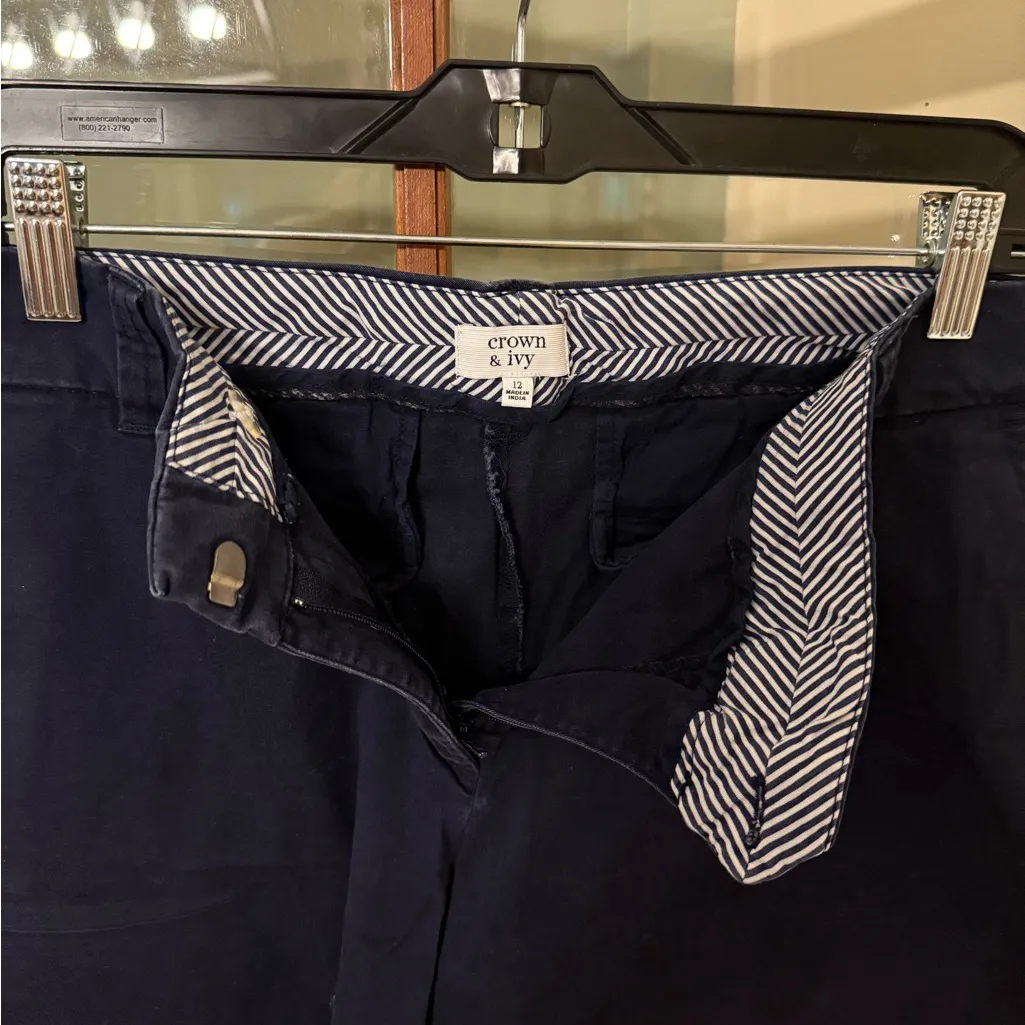 Crown & Ivy Blue Midi Shorts - Size 12 - Image 2