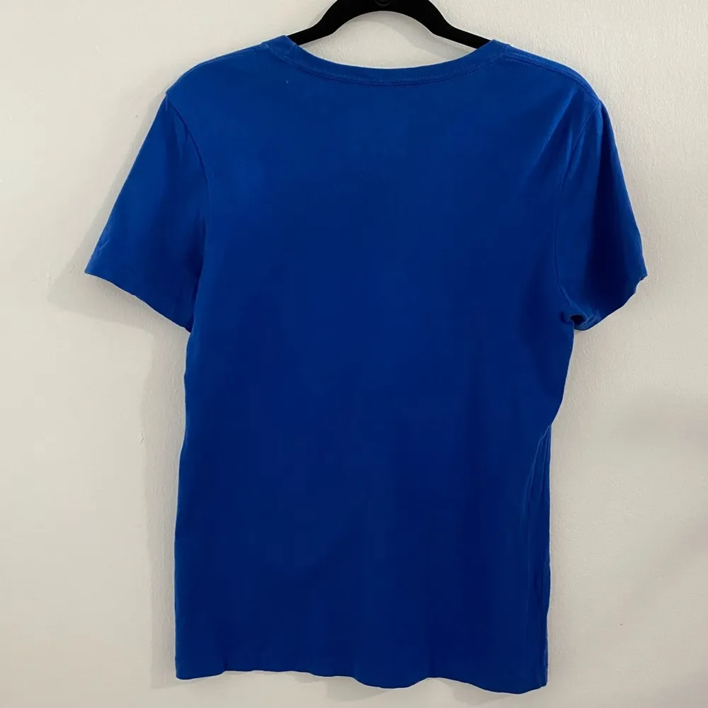 New York Mets The 7 Line Blue Crossbones Graphic Tee Size Large - Image 2