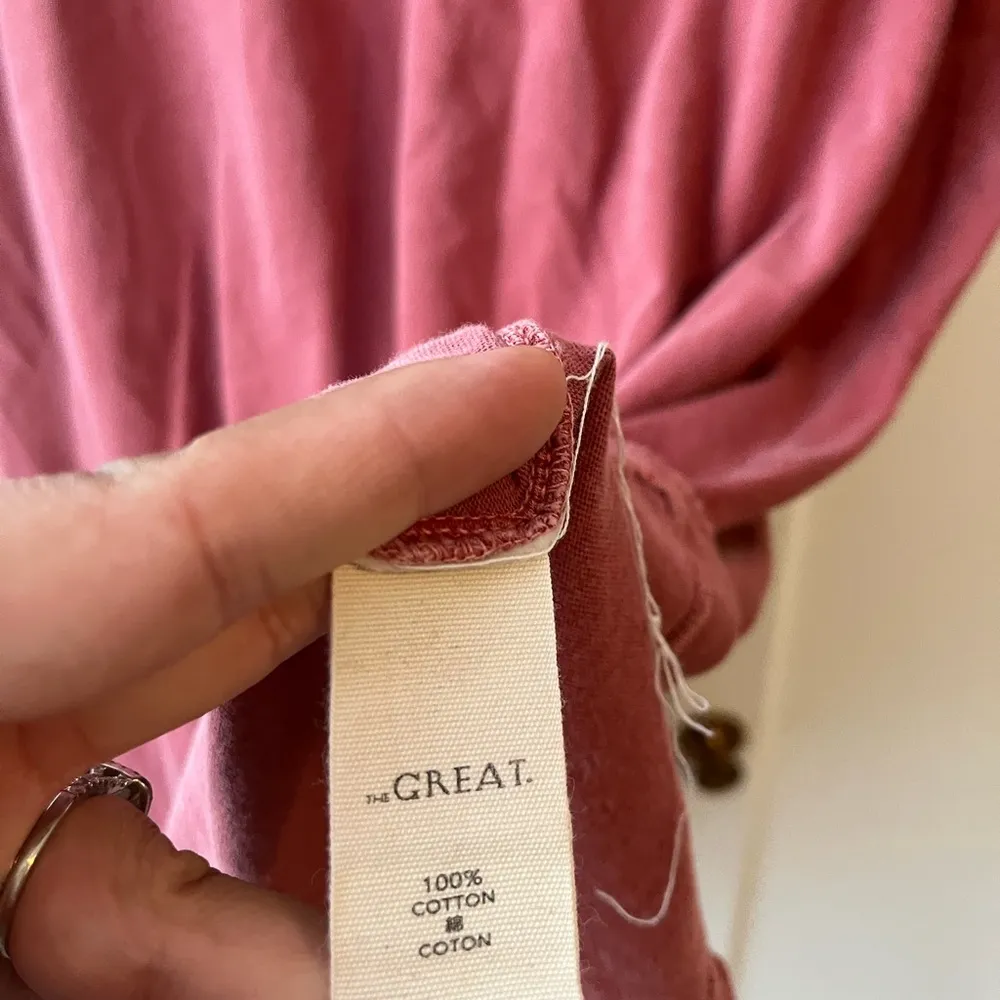 NWT The GREAT. Ruffle T-Shirt Dress Sheath XS - Image 5