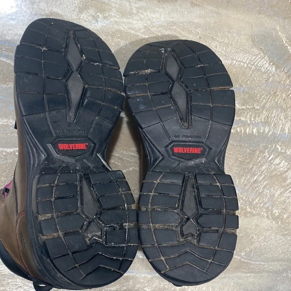 WOLVERINE Waterproof, Slip and Oil Resistant Work Boots Size 11 Brown - Image 12