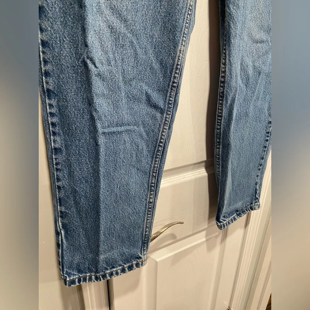 L.L. Bean Size 14 Double L Comfort Waist Medium Wash Cotton Denim Jeans Blue - Image 2