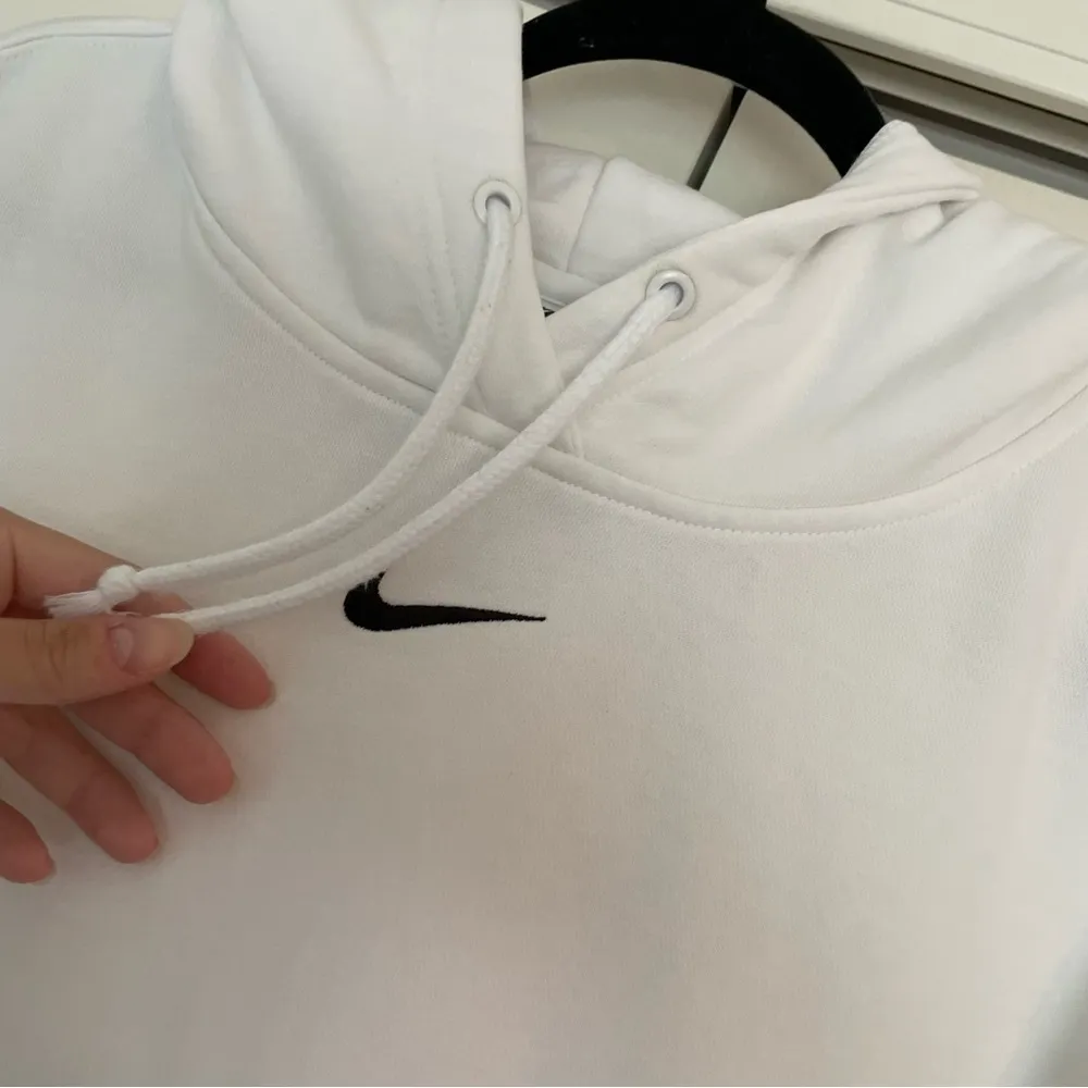 Nike Sportswear Oversized Fleece Hoodie Center Swoosh White Sz XXL - Image 9