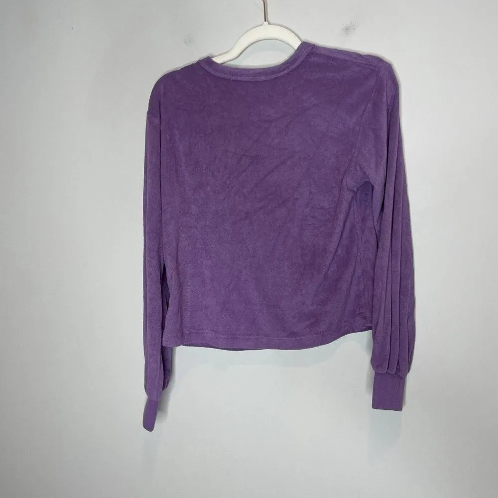 NWT LPA Revolve French Terry Viola Sweatshirt Size Medium - Image 6