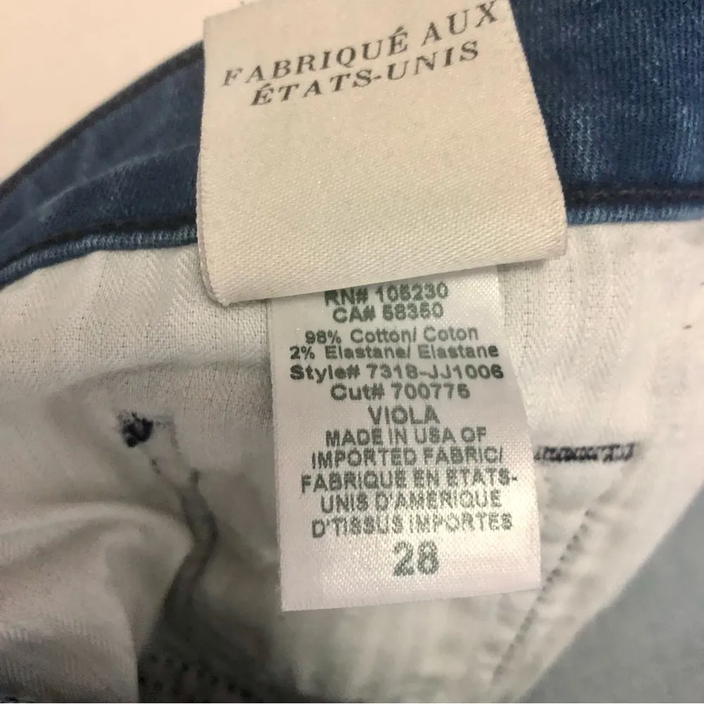 Joie Mid Rise Bootleg Skinny Jeans Medium Wash Blue Jeans Classic Denim Size 28 - Image 11