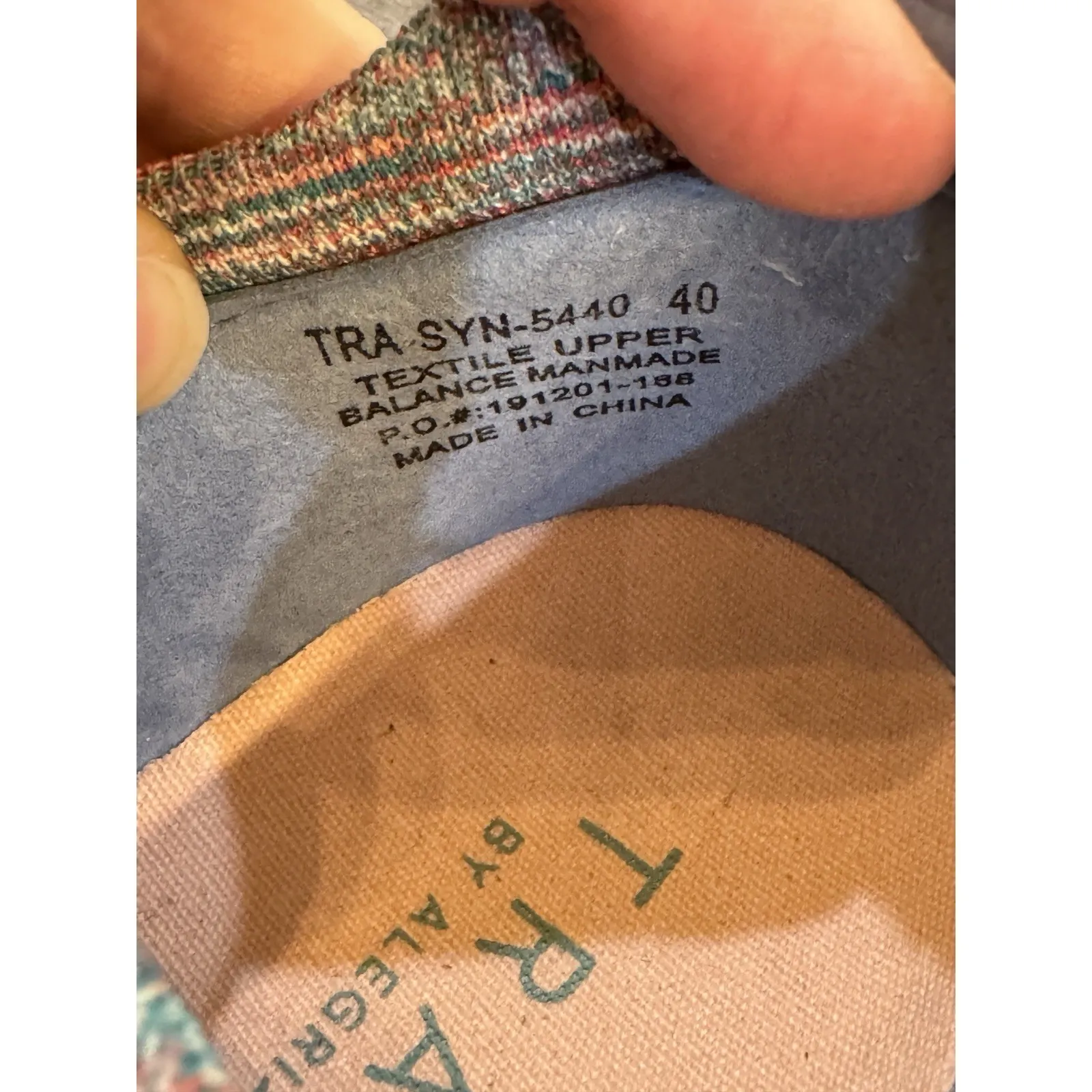 Alegria Women's Sneaker Aqua Blue Traq Synq Knit Multi Shoe Size 9 EU 40 - Image 10