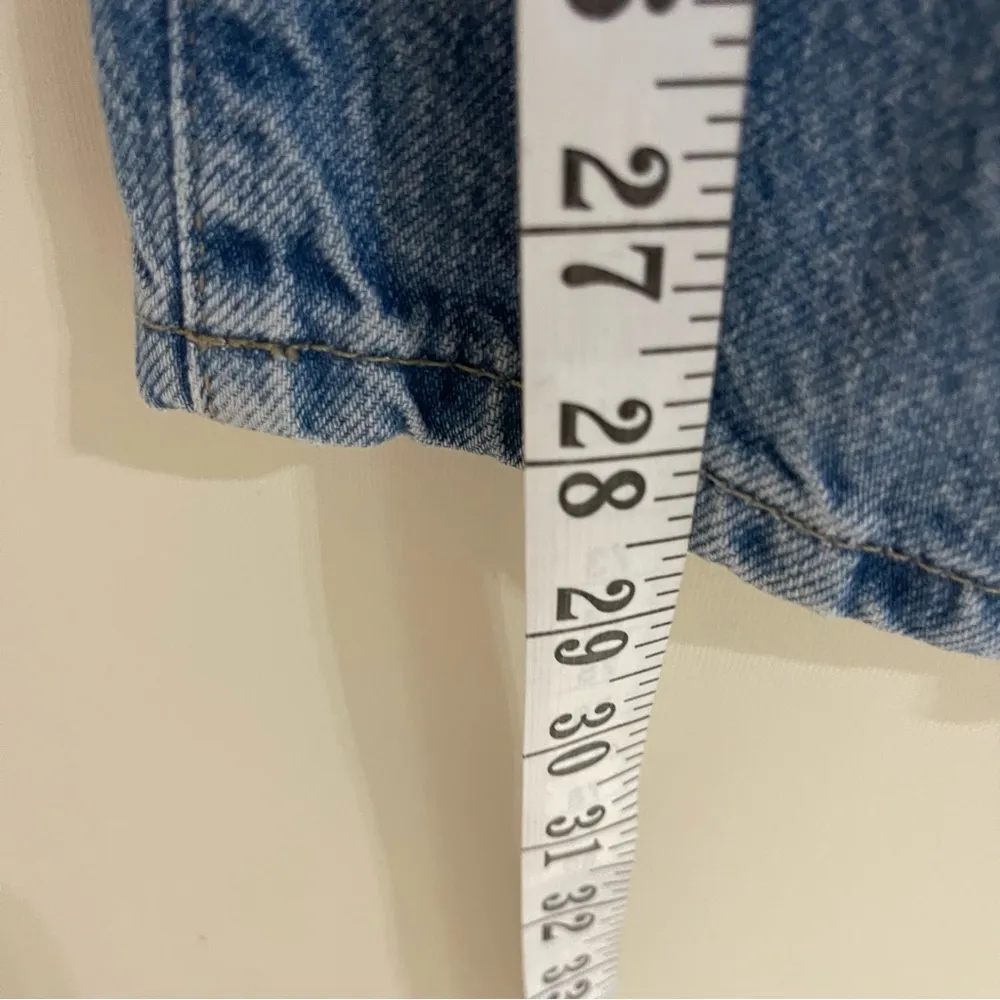 REISS Raye high-rise slim-fit straight denim in light blue jeans sz 28 - Image 5