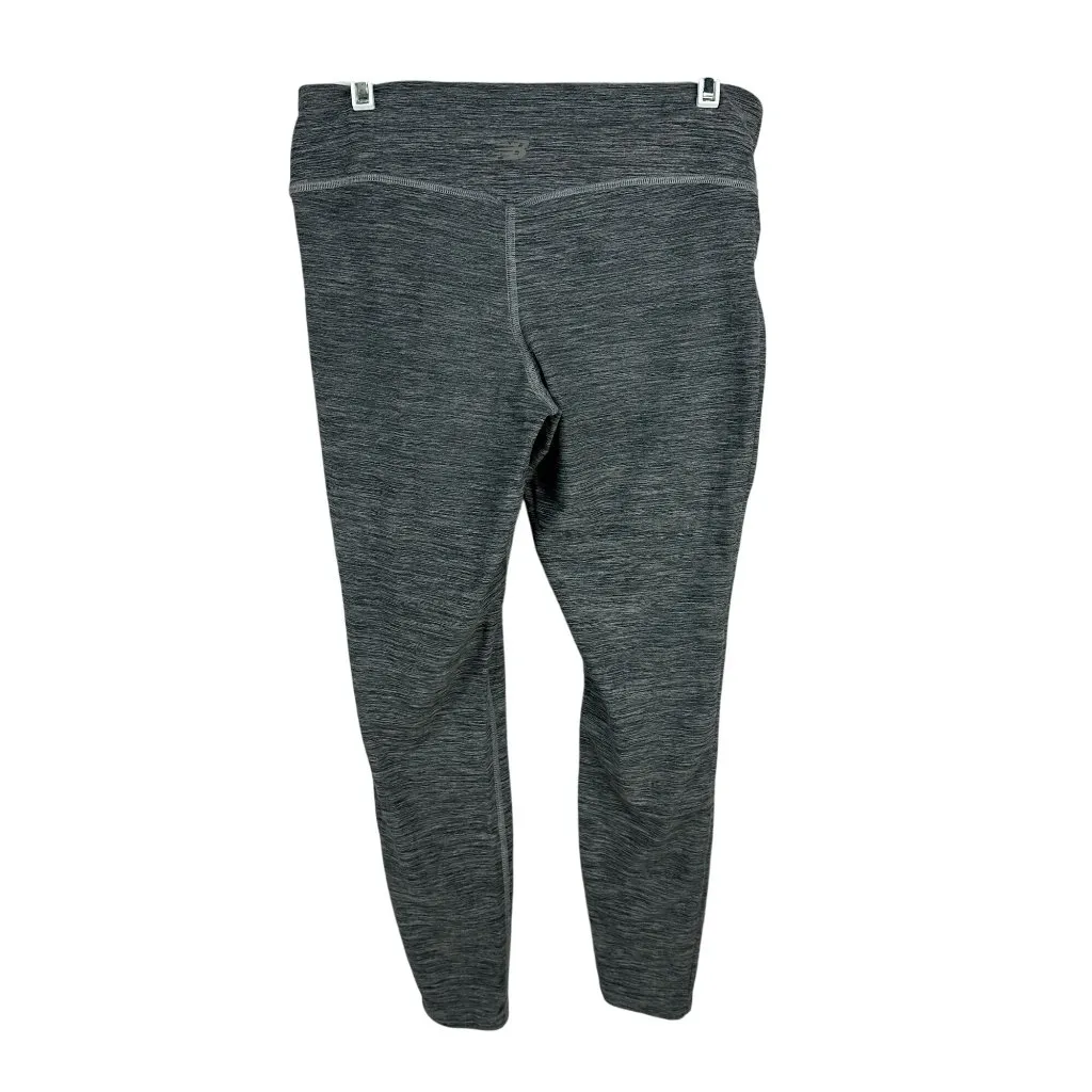 New Balance Womens L Bdry Gray Heather High Waist Stretch Active Leggings - Image 2