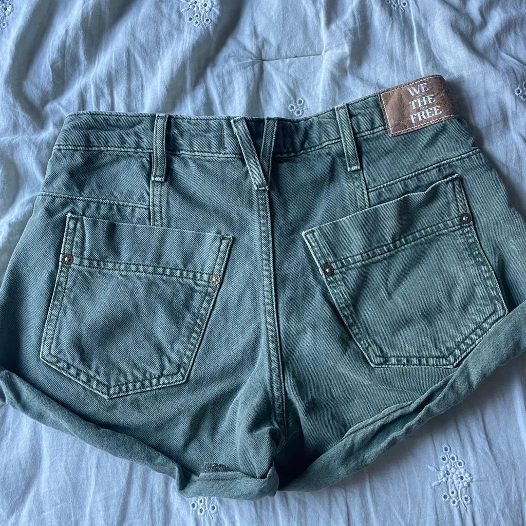 We The Free Olive Jean Shorts - Image 2