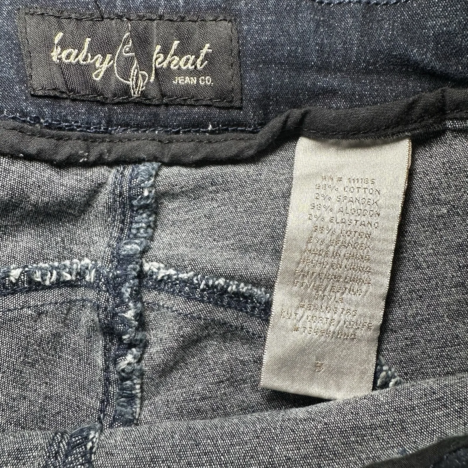 Vintage Y2K Baby Phat Skinny Ankle denim jeans with logo‎ new With Tags Size 5 - Image 3