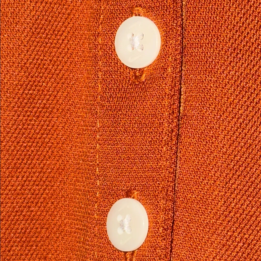 Nike Golf Dri-Fit Victory Pique Polo Shirt Women’s Large L Orange - Image 7