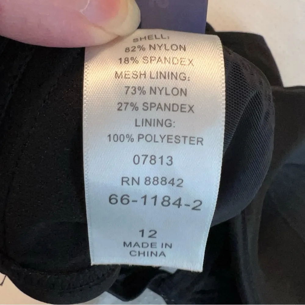 Swimsuits for All One Piece Cut Out Black Swimsuit Women’s Sz 12 Underwire Cups - Image 6