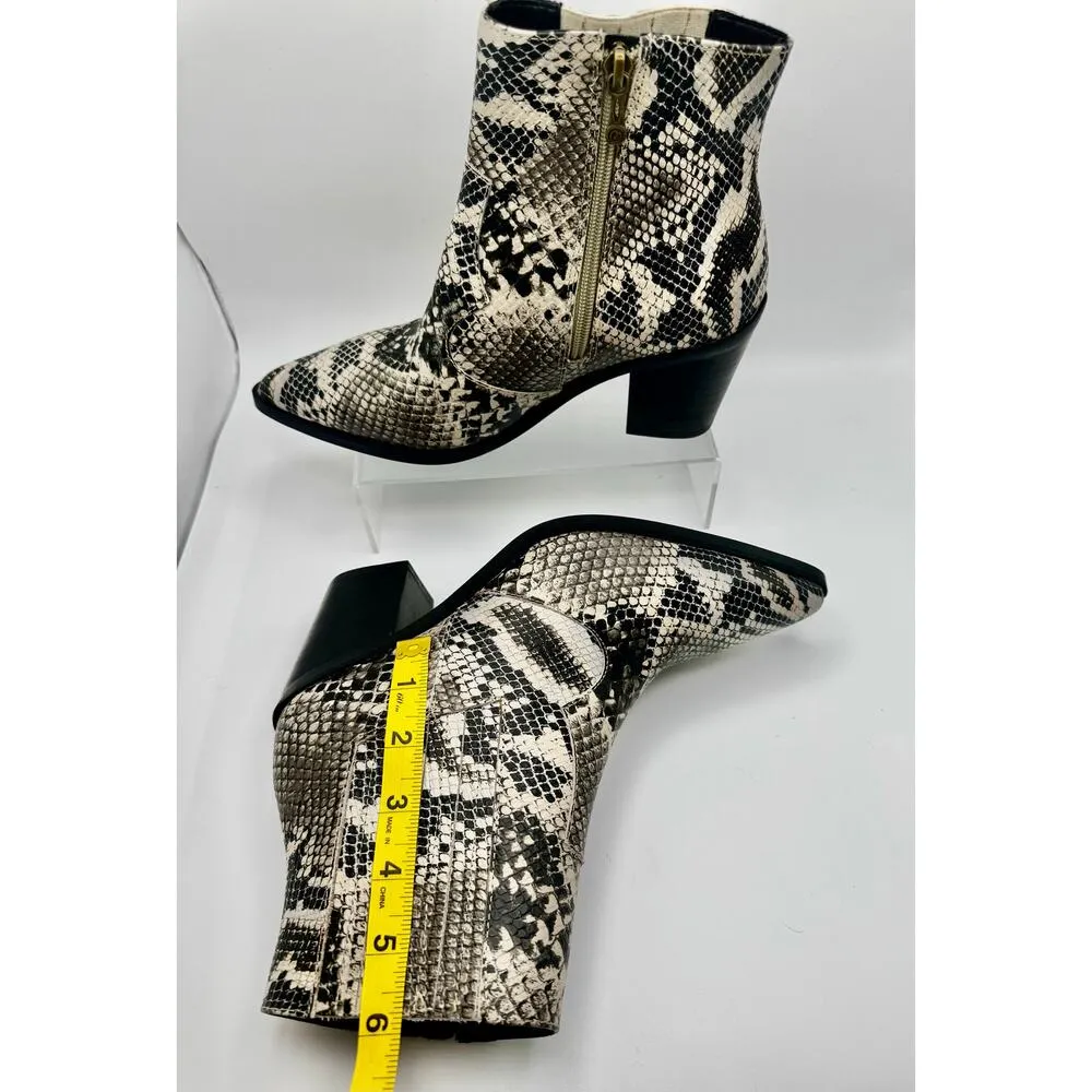 BLONDO western waterproof Elvina Bootie in Natural Snake 8.5 W - Image 8