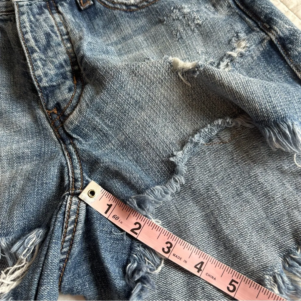 ONE TEASPOON Hawks Relaxed Fit Denim Cutoffs Jean Shorts 25 - Image 4