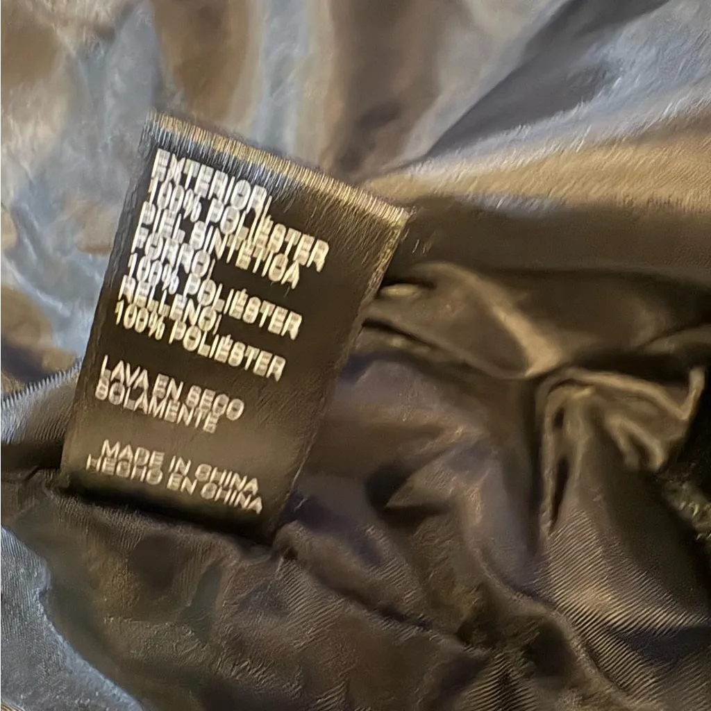 Ambiance Outwear faux fur teddy bear women's jacket size S Black - Image 10