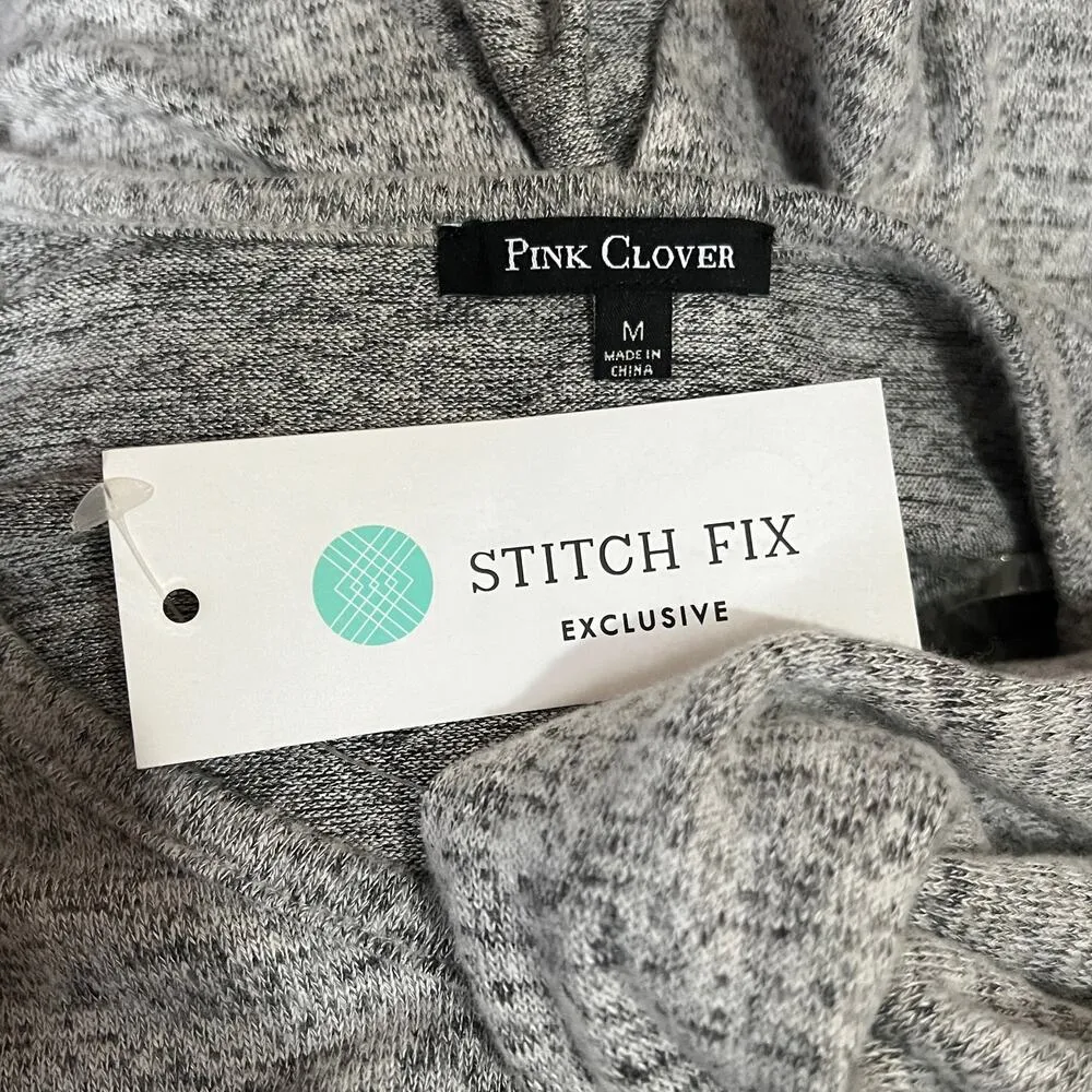 Pink Clover MEDIUM Artemis Button Down Back Detail Knit Top - Stitch Fix Elbow - Image 8