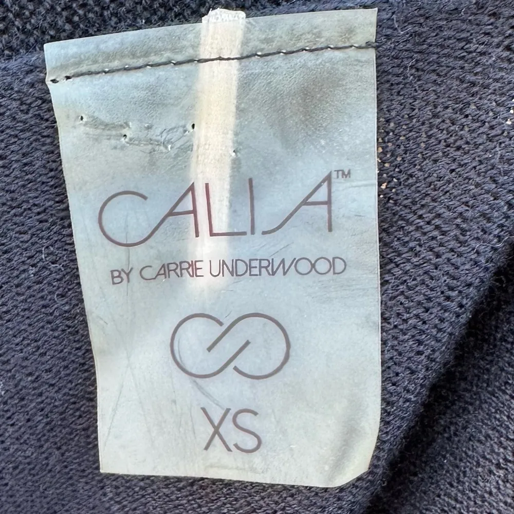 CALIA Carrie Underwood Effortless Ballet Wrap Sweater Black Sz XS - Image 5