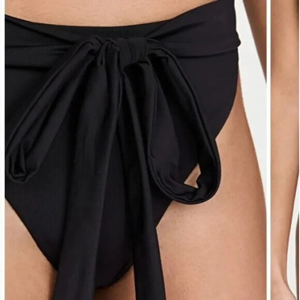 Good American 10 Ways To Wear Bikini Bottom Ties High Rise Black 3 US L - Image 3